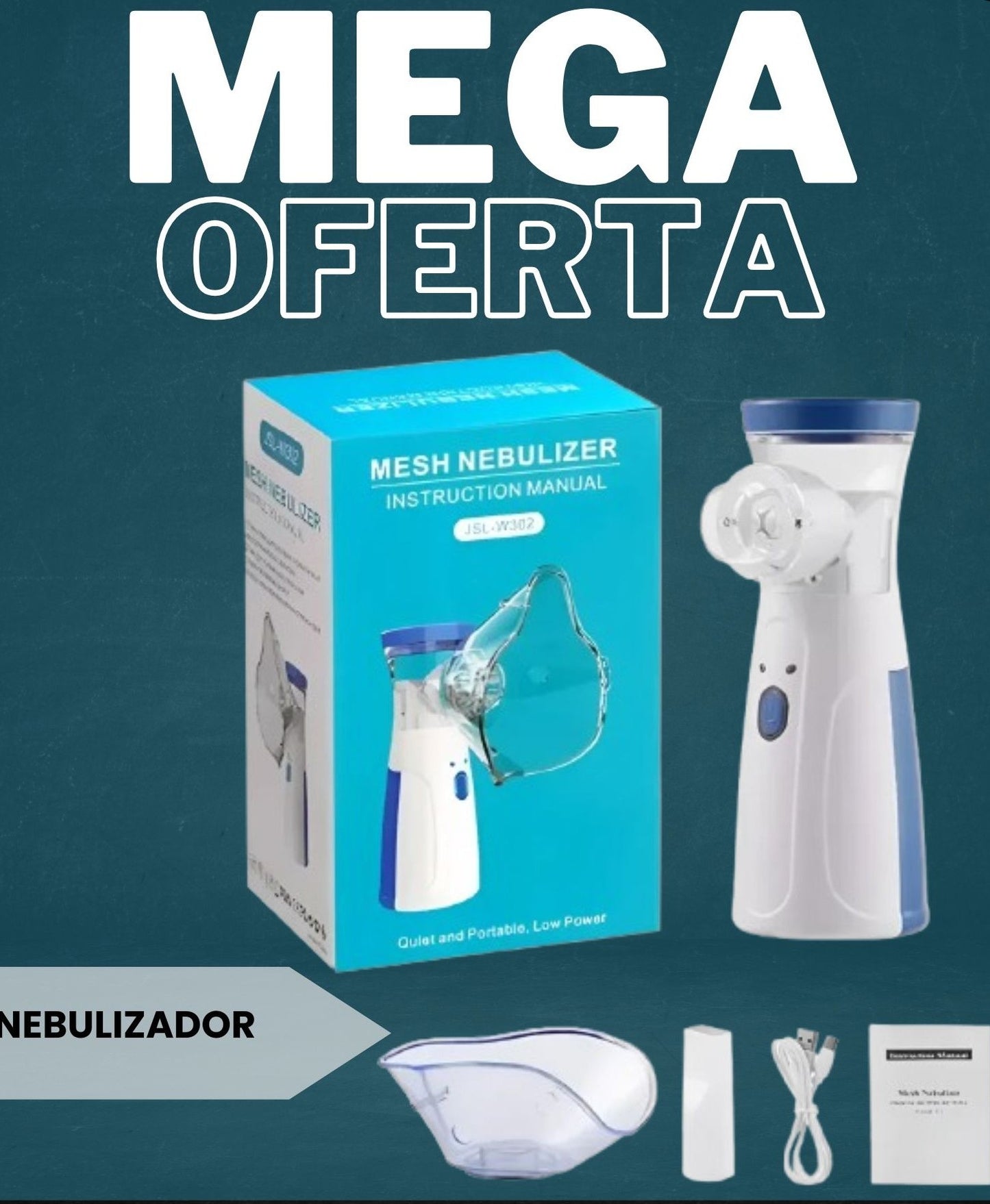 MESH CARE Nebulizador USB y Batería Portátil