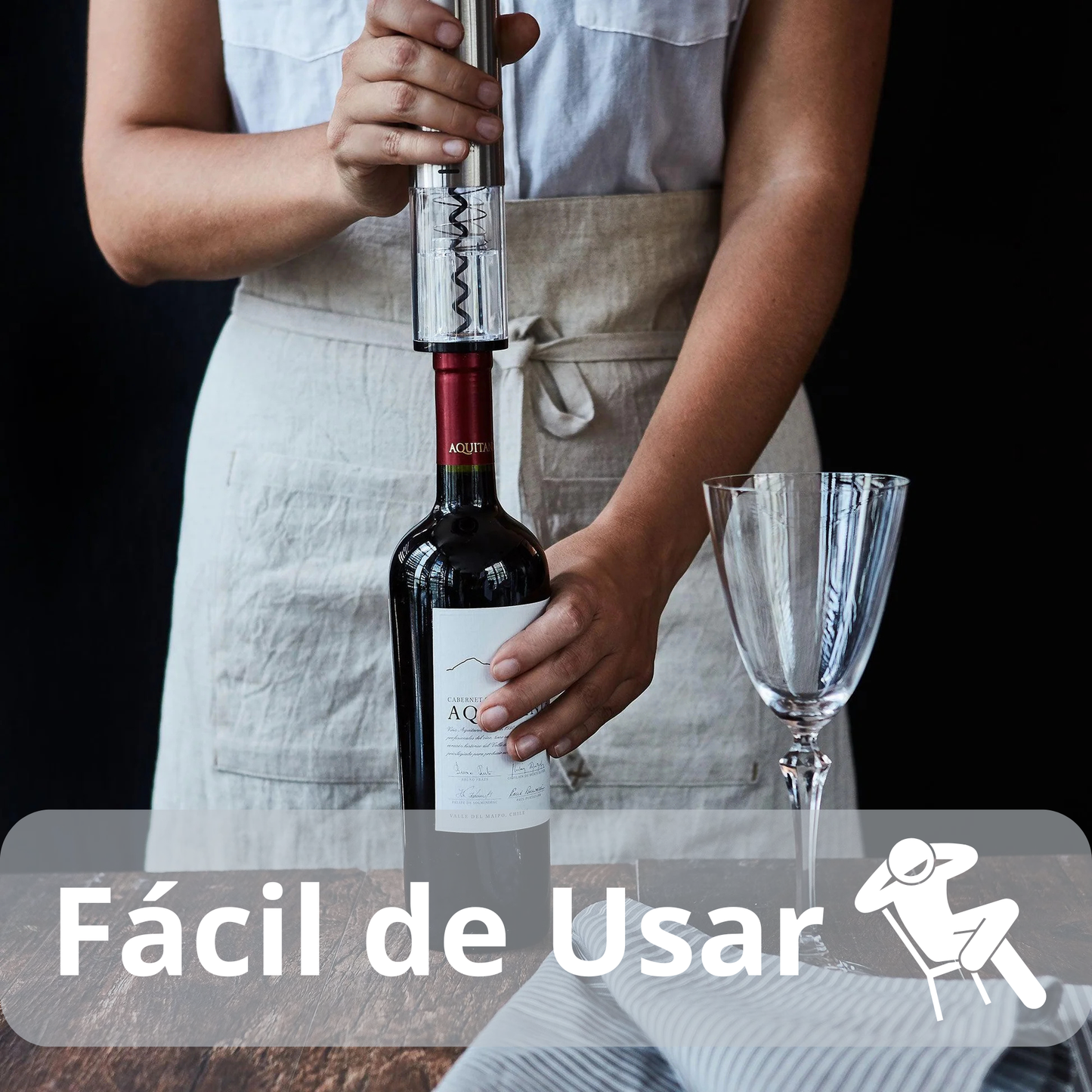 Destapador/Sacacorchos Eléctrico de Botella de Vino -